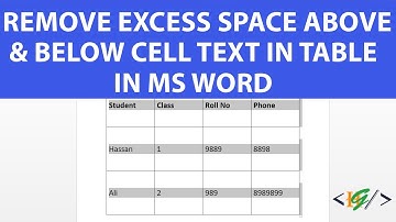 How to Remove Excess White Space Above & Below Text in Table Cells in Microsoft Word