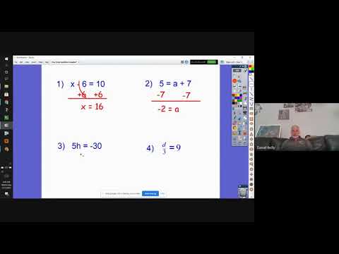 5-a  Four One-Step Equation Examples