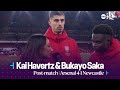 &quot;I&#39;M HAPPY TO WIN!&quot; | Kai Havertz &amp; Bukayo Saka | Arsenal 4-1 Newcastle | Premier League