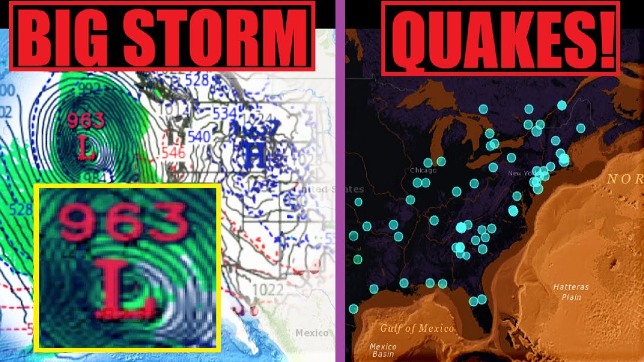 CALIFORNIA Braces for BOMB CYCLONE - East US EARTHQUAKES Going NUTS ...