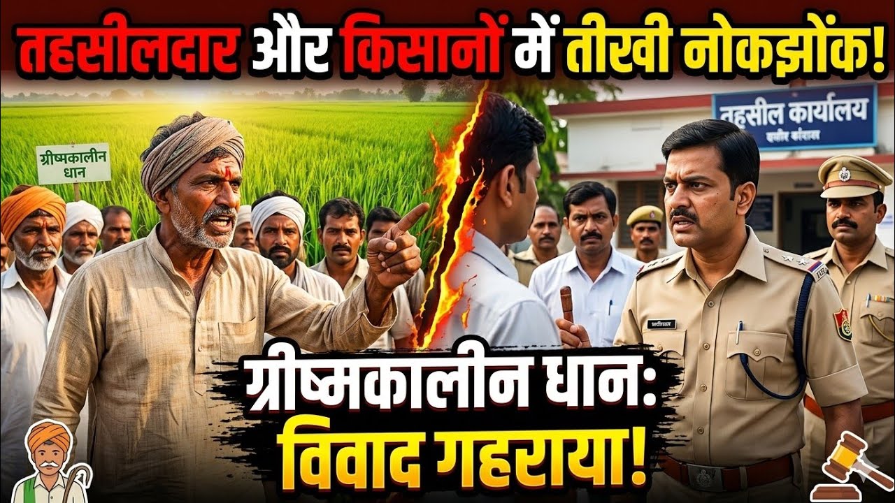 ग्रीष्मकालीन धान पर छिड़ी जंग: तहसीलदार और किसानों में आमने-सामने की भिड़ंत!
