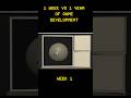 1 Week VS 1 Year of Game Development #gamedev #gaming