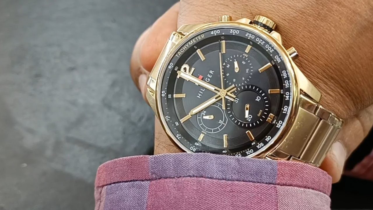 Tommy Hilfiger Golden Multifunction Watch Review || luxury Watch 