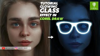Glowing Glass Neon Effect Corel Draw Tutorial