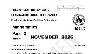 PART 1: MATH P2 G12 2026 PREPS PART 1: MATH P2 G12 2026 PREPS