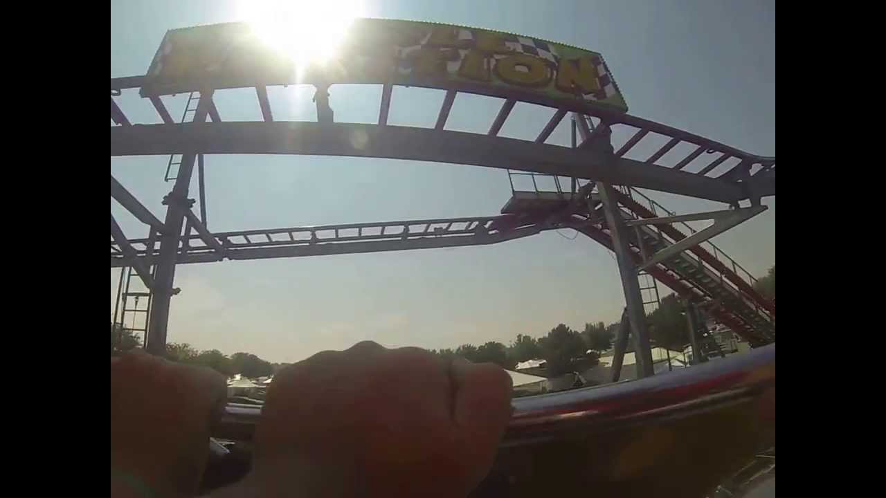 Pole Position Coaster [on ride]-Western Idaho Fair - YouTube
