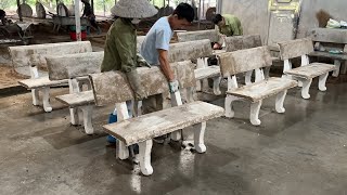 Process Mass Production Natural Stone Chair In A Factory You Should Not Miss