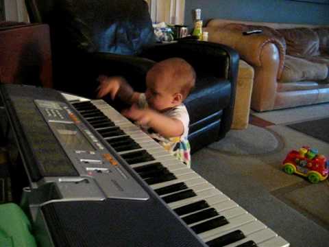 McKenzie Hernandez playing the piano