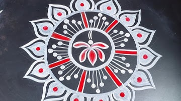 6 different types of alpona design / 6 different types of rangoli design #youtubevideo #alpona #art 