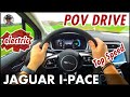 NEW JAGUAR I-PACE 294 kW (400 hp ) POV DRIVE Test Top Speed 200 km/h On-Board German Autobahn