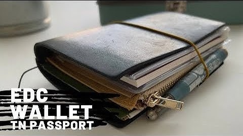EDC Wallet | Traveler’s Notebook Passport | Everyday inserts and setup