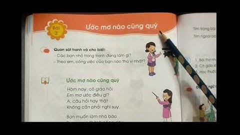 Bài 3 Ước mơ nào cũng quý Sách Tiếng Việt Lớp 1 Bộ Chân trời sáng tạo