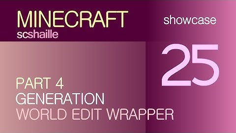 EN Minecraft mods: How to use World Edit Wrapper Mod 1.7.2 - Showcase - 4 - Generation