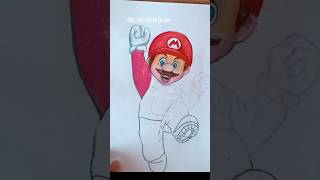 Super Mario Bro's drawing transition tutorial #shorts