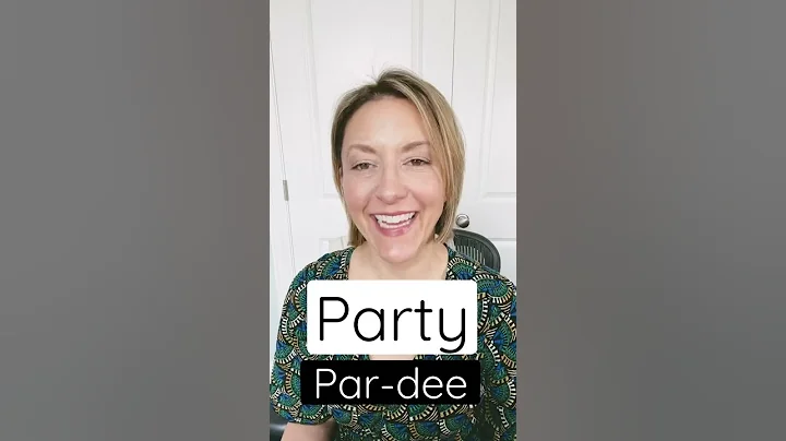 How to Pronounce 🎉 PARTY 🎉 #SHORTS Quick English Pronunciation Mini Lesson