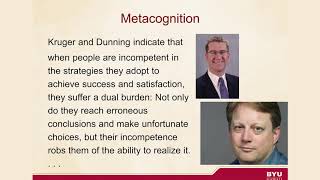 Increasing Metacognitive Engagement | Neil J Anderson