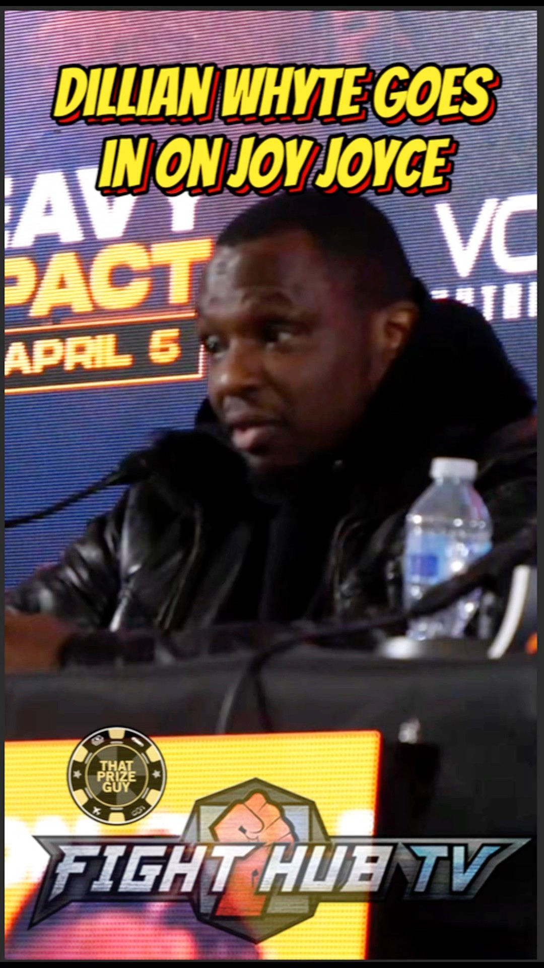 Dillian Whyte CLOWNS Joy Joyce BOXING STYLE \u0026 calls him F*** BORING!