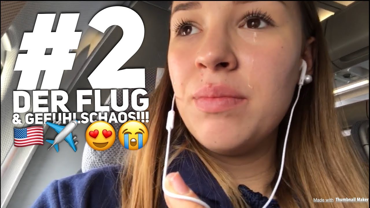 AUSLANDSJAHR 17/18 - #2 DER FLUG, GEFÜHLSCHAOS  - ABSCHIED FÜR EIN JAHR!! 😍😭