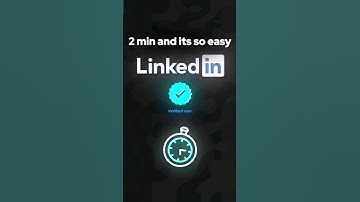 How to get Verified in LinkedIn in 2 minutes! 🕙📈😲