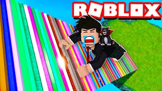 LOKIS SUBINDO 1000 ESCADAS COLORIDAS | Roblox - Climb 1,000 Stairs