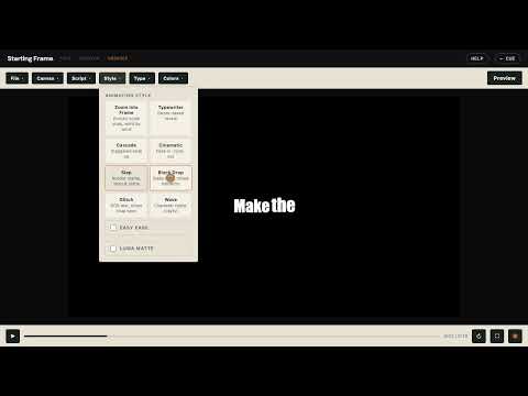 Typo — kinetic typography in your browser. No plugins.