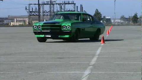 Roadster Shop Chevelle Chassis Testing - Slalom