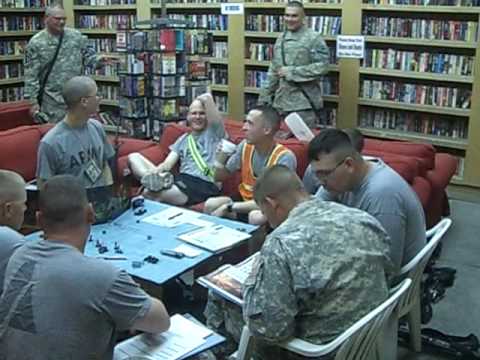 Soldiers Playing Dungeons and Dragons