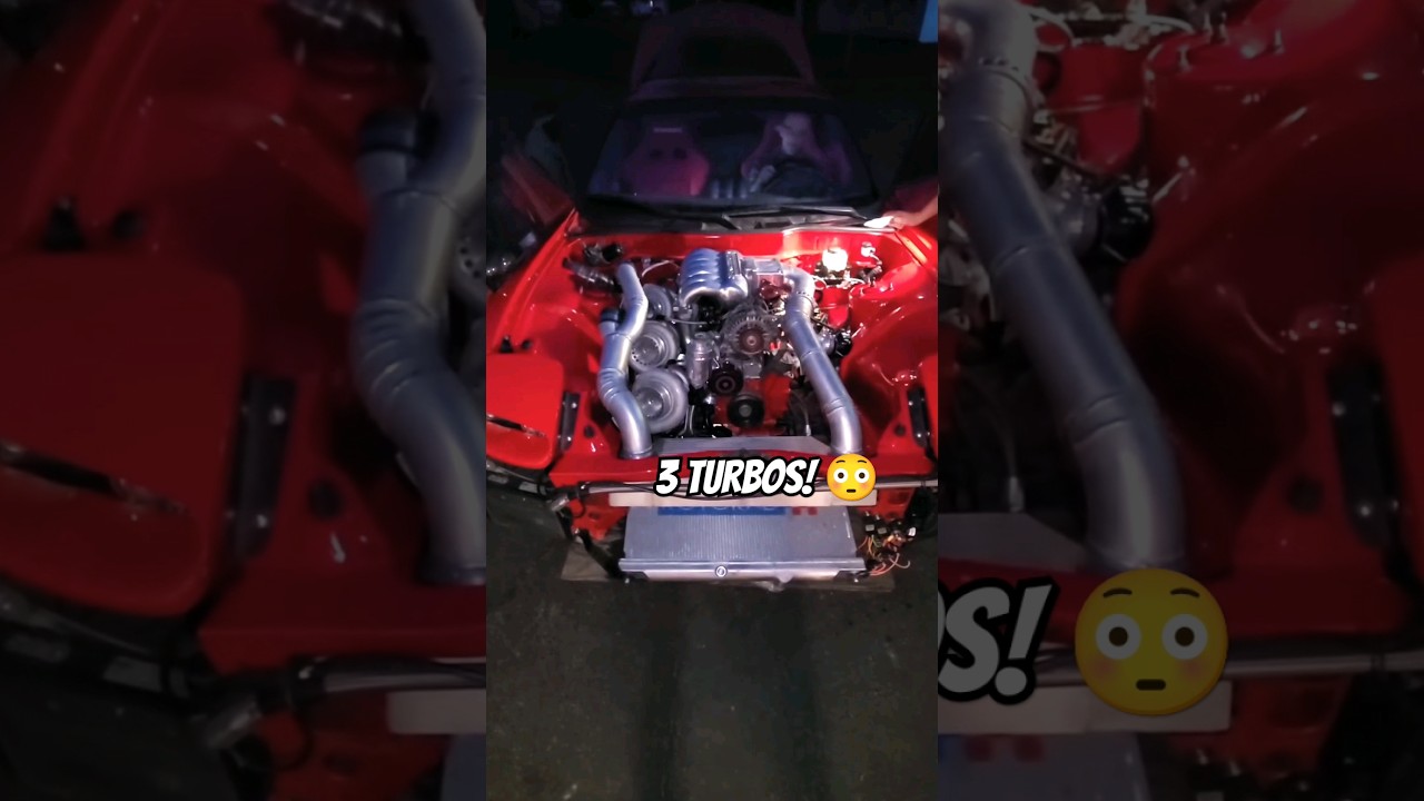 Rotary RX7 with 3 Turbos 😳 