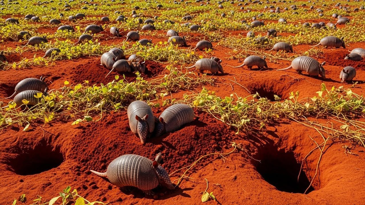 AS PIORES INFESTAÇÕES DE TATUS EM FAZENDA REGISTRADA EM VIDEO!