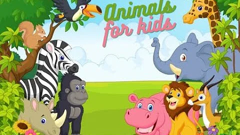 wild animals, farm animals, and aquatic animals for kids