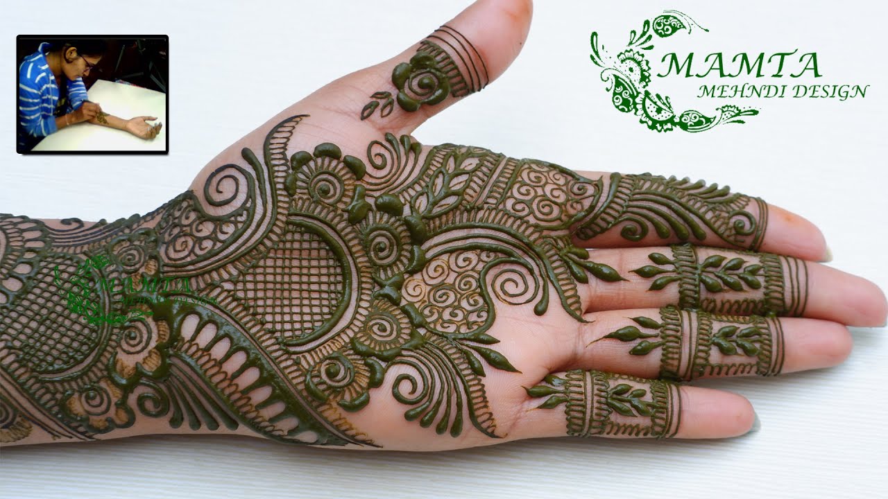 New Style Beautiful Arabic Mehndi Design 21 Front Hand Mehndi Design By Mamta Mehndi Design Youtube