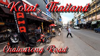 Korat. Walking in Nakhon Ratchasima, Thailand. Chainarong Road. ORANGE ua