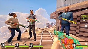 Left 4 Dead 2 - Payload Upward Custom Survival Map Gameplay Walkthrough