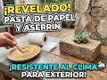 NUEVO ¡Tenes papel y aserrin? Tenes un tesoro! Logre algo increible mezclandolos #reciclaje #diy