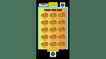 "Only Geniuses Can Find Odd One in 6 Seconds ! 🤯🔥#Challenge" #findthedifference1000level