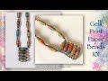 Paper Bead Ideas Using GelliPrints - Free Digital Download Design At End