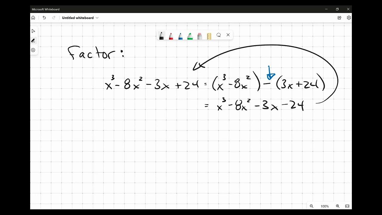factor-x-cubed-minus-8-x-squared-minus-three-x-plus-twenty-four-youtube