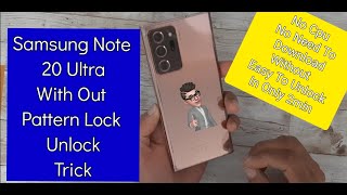 Samsung Note 20 Ultra Best Trick To Unlock If Forget Pattern