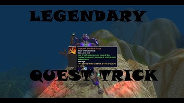 Mists of Pandaria Legendary Quest Trick! 5.0.5