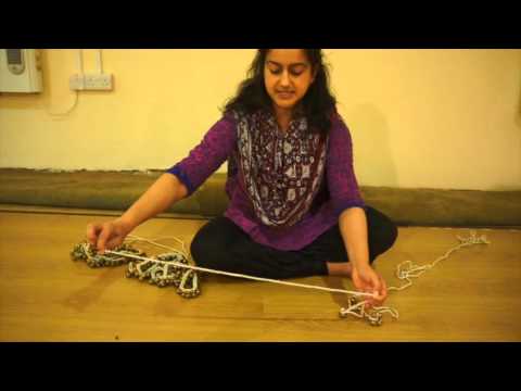 Kathak: Sonia Sabri demonstrates how to string Ghungroo.