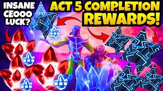 ACT 5 COMPLETION REWARDS!🤯INSANE CEOOO LUCK? | MASSIVE CRYSTAL OPENING | MARVEL CONTEST OF CHAMPIONS