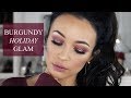 Burgundy Glam: Holiday Makeup Look 2017  | Stephanie Ledda