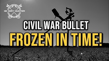 A CIVIL WAR bullet frozen in time!  Amazing Metal Detecting find with the Minelab Manticore!