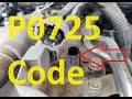 Causes and Fixes P0725 Code: Engine Speed Input Circuit