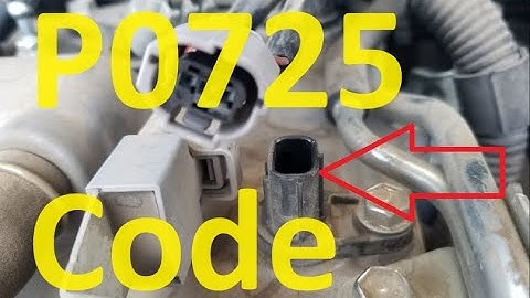 Causes and Fixes P0725 Code: Engine Speed Input Circuit