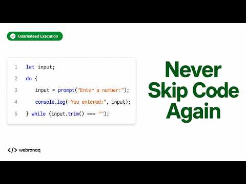 What Is a Do-While Loop and When Should You Use It?