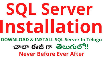 #2 How to Download and Install SQL Server in Telugu| SQL Server Installation| SQL Tutorial in Telugu