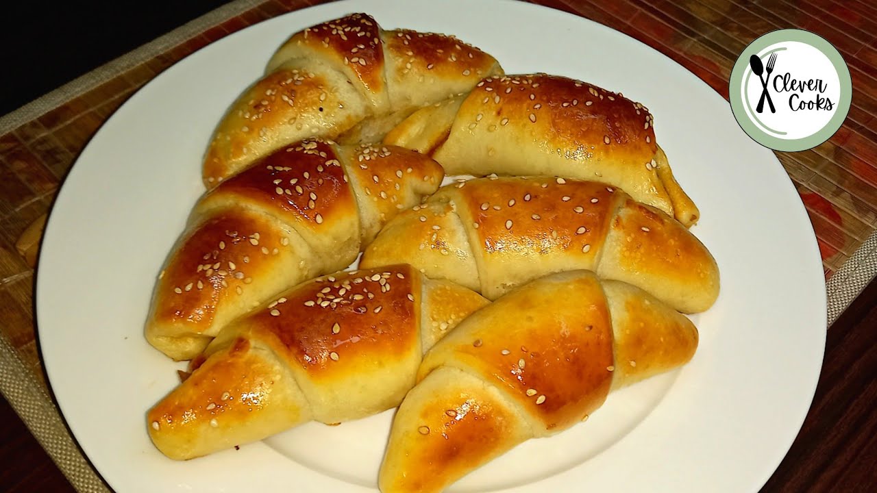 Chicken Croissants Recipe-Crossiants with Chicken Filling -Chicken Filled Croissants||Clever Cooks||