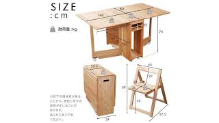Meja Makan Lipat Compact Untuk Ruangan Yang Sempit