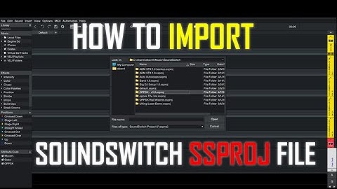 How To Import A Project Into SoundSwitch